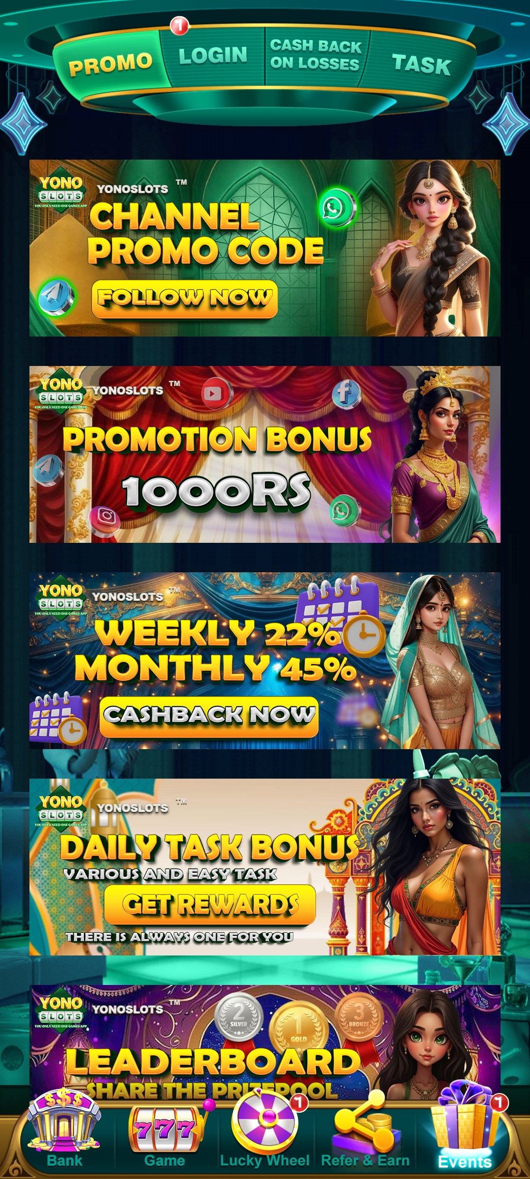 Core Games inside Yono Slots